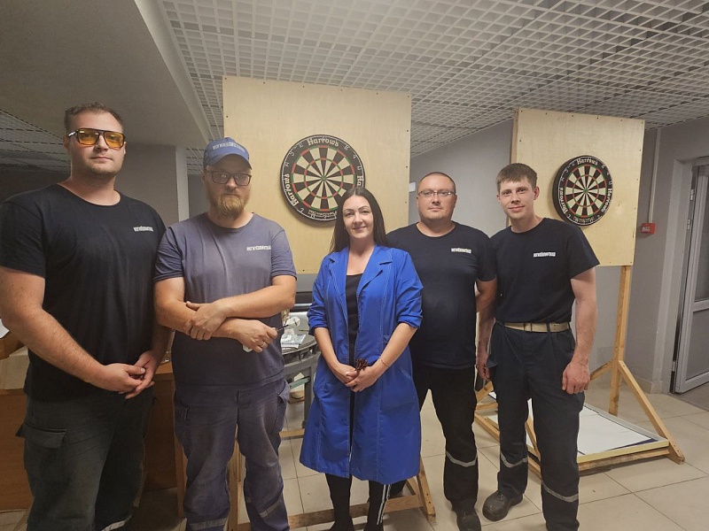 В ОАО «Могилевлифтмаш» определили самых метких в игре дартс! 