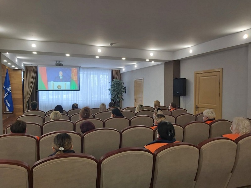 Прямой  эфир Послания Президента Республики Беларусь белорусскому народу и Национальному собранию Республики Беларусь 