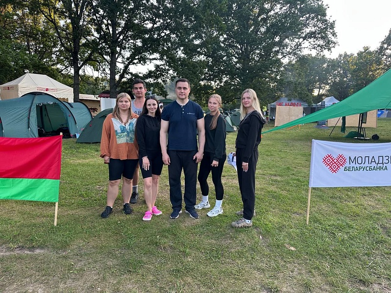 Команда ОАО "Могилевлифтмаш" приняла участие в республиканском фестивале работающей молодёжи "Олимпия 2025"